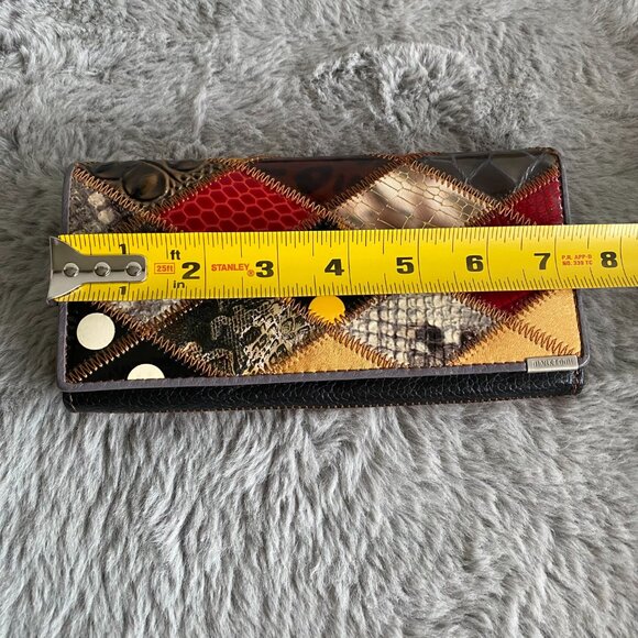 MARKTOMI Leather Patchwork Wallet - Picture 10 of 12